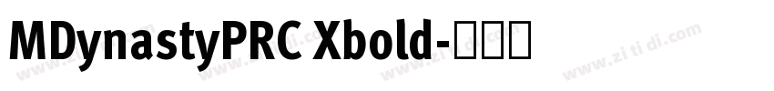 MDynastyPRC Xbold字体转换